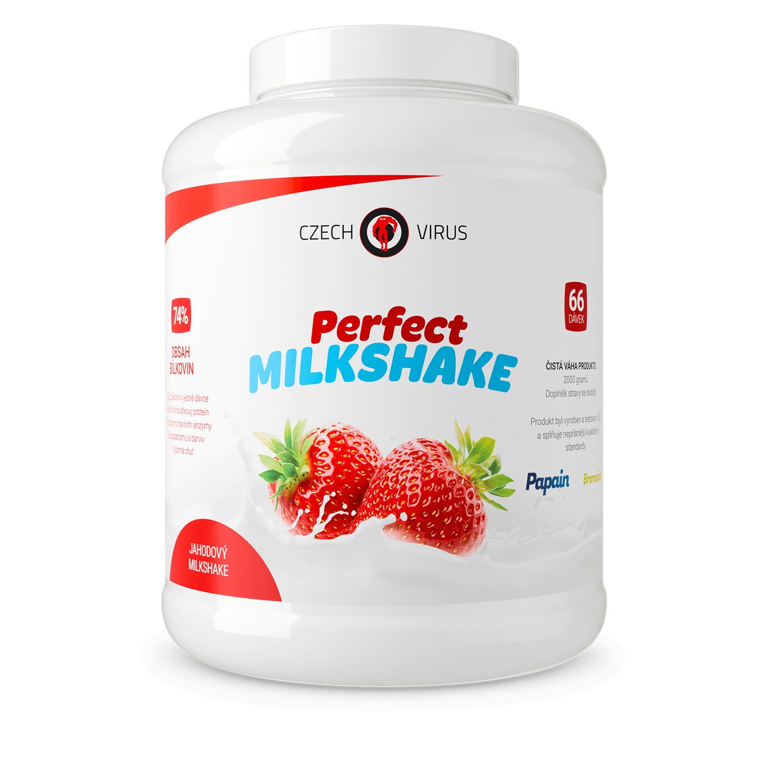 Perfect Milkshake - Jahodový Milkshake