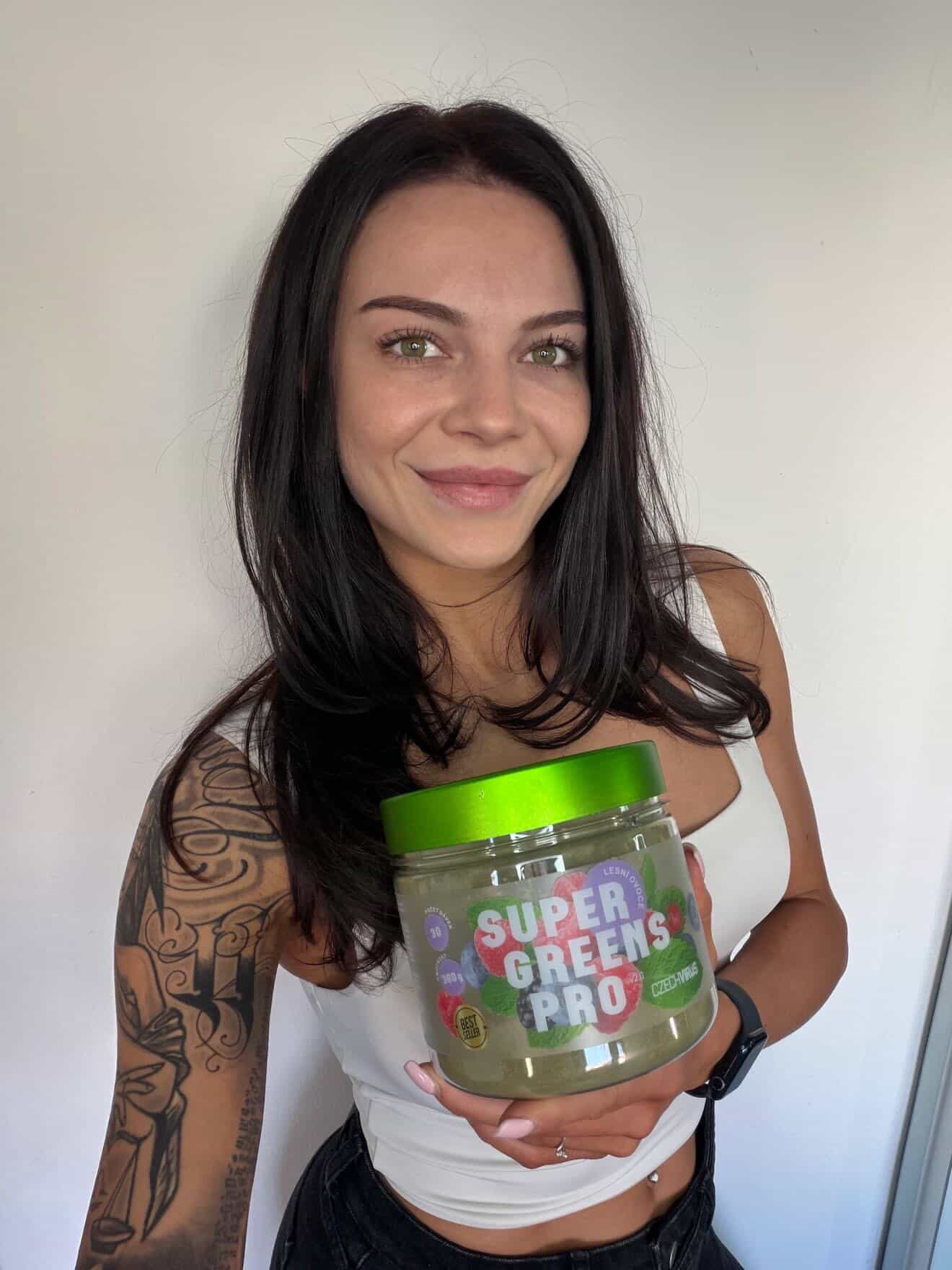 Spokojená zákaznice Super Greens