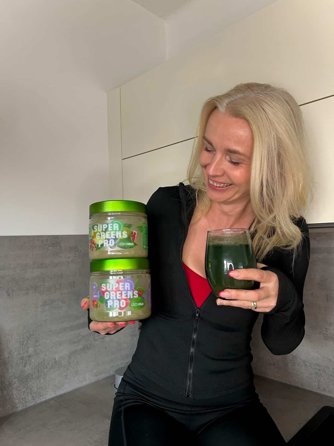 Spokojená zákaznice Super Greens